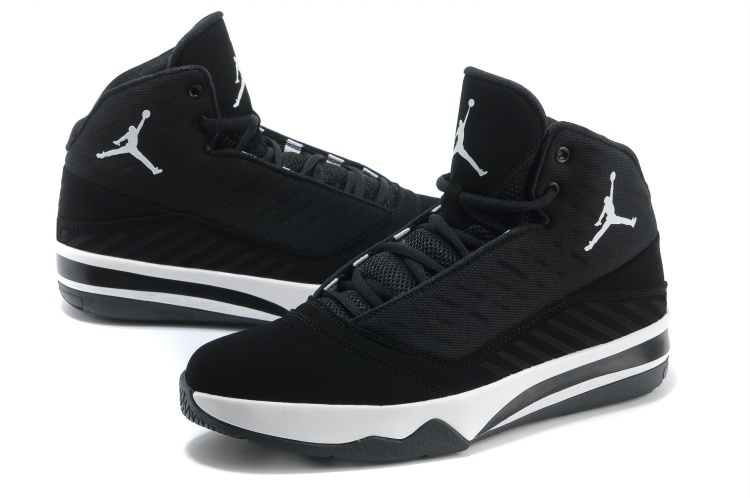 Jordan B`MO Black White Shoes - Click Image to Close